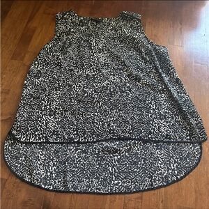 Lane Bryant Sleeveless Abstract Satin Blouse 2XL